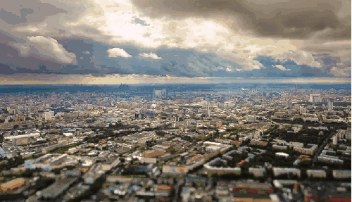 云层 俄罗斯 城市 移轴摄影 莫斯科