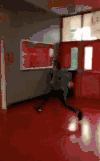 练功 搞笑 红地板 摔倒