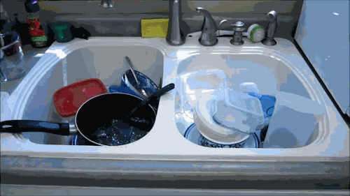 洗碗机 海绵 刷碗