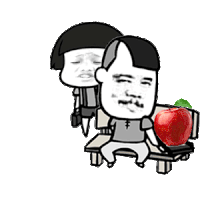 蘑菇头 苹果 震惊  金馆长