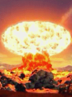 卡通 火焰 火山爆发 岩浆