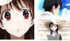 女孩 大眼睛 帽子 画板
