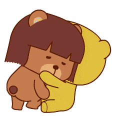 卡通 小熊 抱抱 可爱
