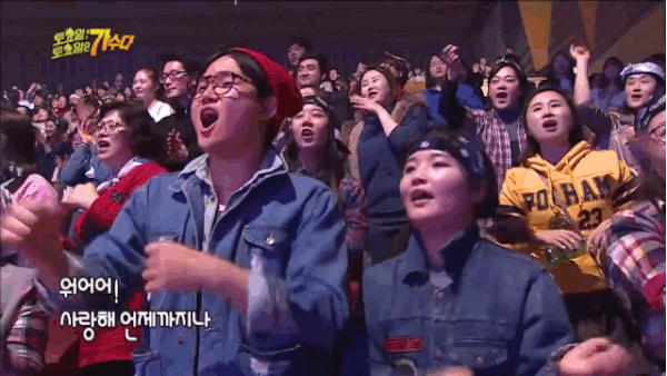 韩国 唱歌 观众 很嗨