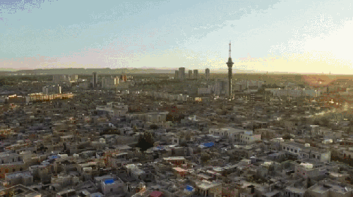 喀什市 城市 夕阳 新疆 纪录片 航拍中国 噶尔古城