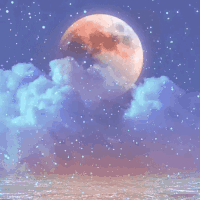 风景 星空 月亮 星星