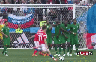 世界杯 俄罗斯 沙特阿拉伯 5-0 揭幕战