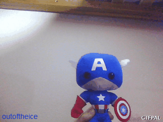 玩偶 呆萌 美国队长 Captain America