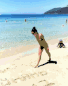 美女 气质 性感 海边