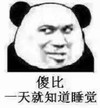 暴漫 文字表情包 傻比一天就知道睡觉 搞笑 魔性 沙雕