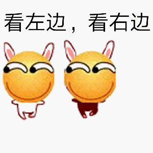 看左边看右边 斗图 跳舞 左右移动 可爱