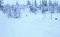 惊险 惊恐 汽车 滑雪