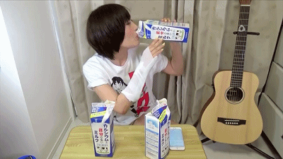 大胃王 日本女子 喝牛奶 惊呆