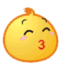 微笑 亲亲 情侣聊天 给你一个么么哒
