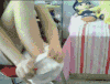 图片  动图  女神    长袜