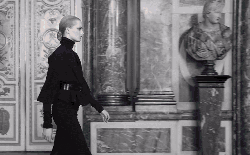 Dior广告 凡尔赛宫系列 秘密花园 黑白 反差
