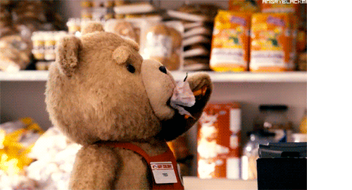 小熊 吃货 懵逼 超市