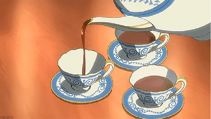茶杯 倒入 茶壶 液体