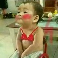 宋民国 可爱 红脸蛋 红内衣