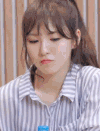 女孩 衬衫 转脸可爱