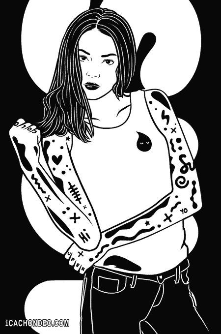 动漫 二次元 搞怪 年轻女子