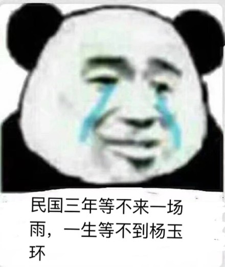 金馆长 熊猫人 民国三年等不 来一场雨一生 等不到杨玉环