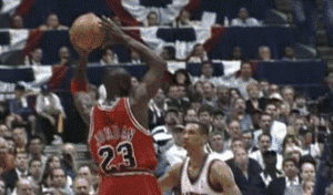 NBA 乔丹 篮球 转身 过人 进球 爆发力