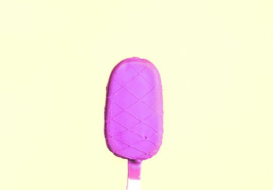 雪糕 紫粉色 化掉 甜蜜