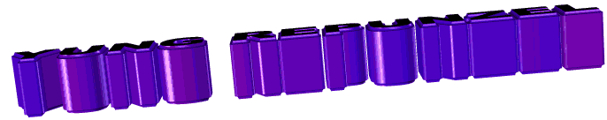 紫色 变化 长条 字母