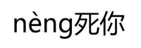 neng死你 斗图 搞笑 纯文字 白色背景