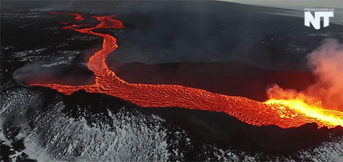 烟火 熔岩湖 火山喷发 自然现象
