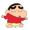蜡笔小新 叹气 愁 可爱 搞笑