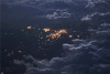 多云 城市 俯瞰 灯火 震撼 clouds