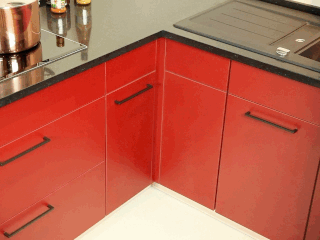 家居创意 炫酷 橱柜 旋转 红色柜子 艺术设计