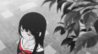 地狱少女 下雨 呆望 二次元