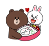 小熊 兔子 礼物 开心
