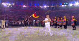 里约奥运会  开幕式 德国代表队