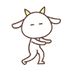 表情包 默默羊 默默 做操