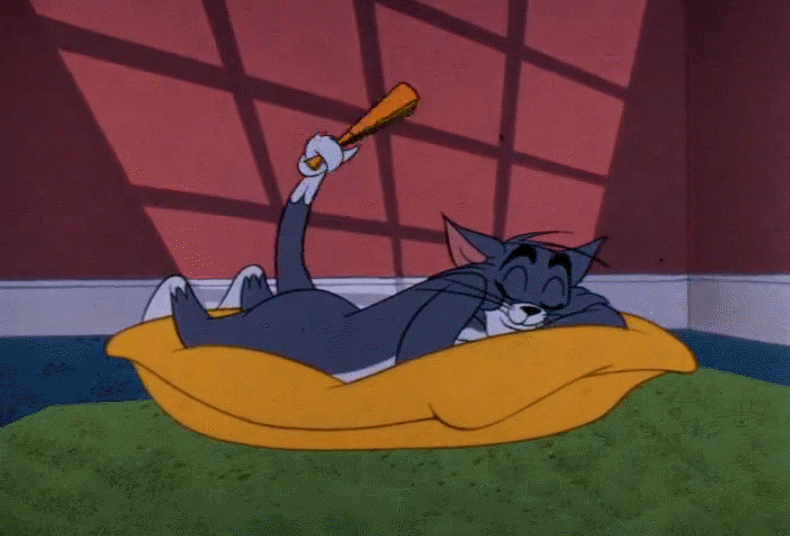 猫和老鼠 汤姆 美国动画 悠闲 扇子