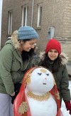 雪地 积雪 冬天 雪人 可爱 创意
