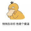 可达鸭 悄悄告诉你 他是傻逼  精灵宝可梦 口袋妖怪