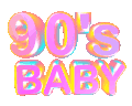动态字 90's baby 搞怪 逗