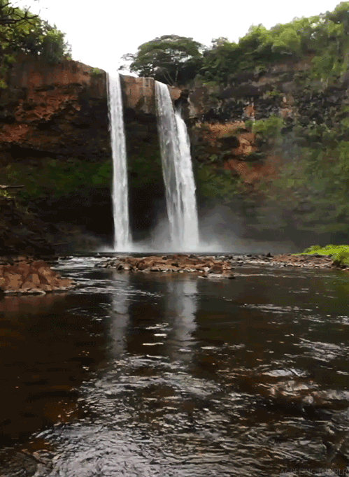 瀑布 流水 自然 风景