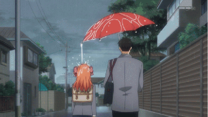 雨伞 女孩 欺负 下雨