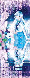 插画 倒影 奇幻 可爱 少女