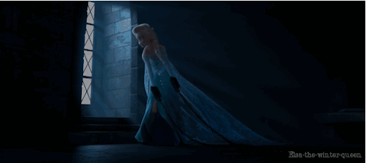 冰雪奇缘 艾莎女王 看 窗户 冰冻 Frozen Disney