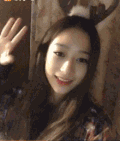 美女 招手 长头发 漂亮