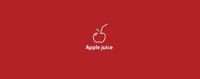 苹果 红色 海报 卡通
