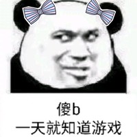 熊猫头 傻b 就知道玩游戏 斗图 搞笑 猥琐