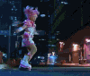 美少女 街道 跳舞 活泼